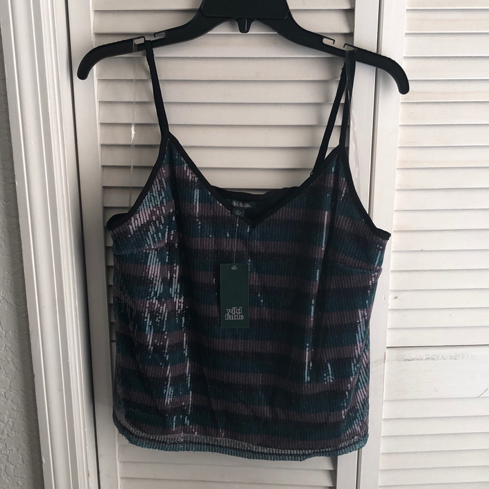 Green stripe blouse